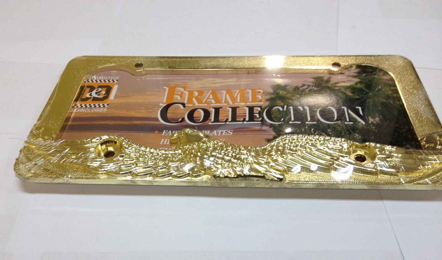 EAGLE GOLD METAL LICENSE PLATE FRAME  LPF-387G
