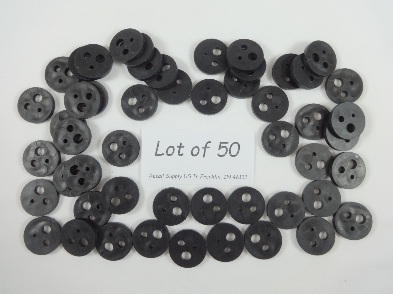 Qty. 50 3-Holed Design Inventory Control Product Stop Peg Hook Shelf Management