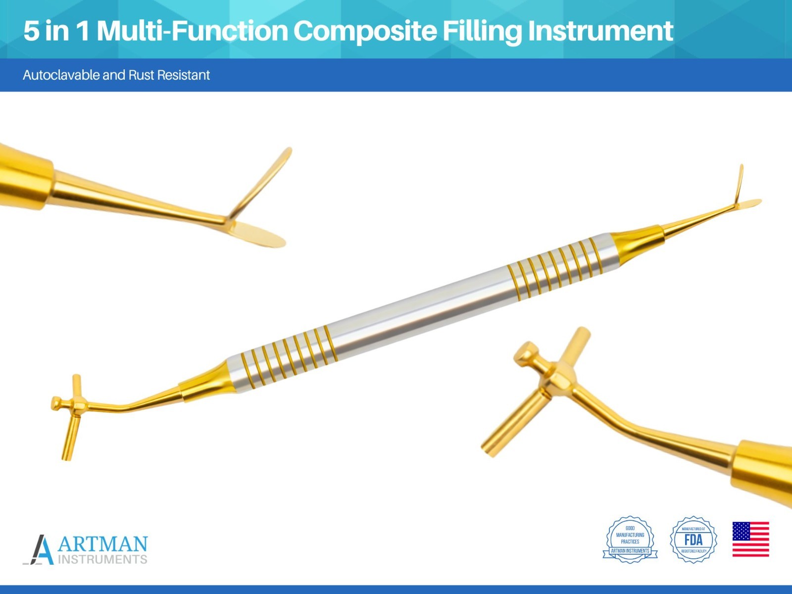 Dental Composite Filling Instrument 5 in 1  by Artman Instruments