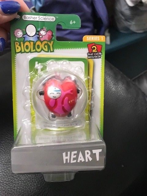 Basher Science Series 1 Biology Heart Toy Figure New!!!