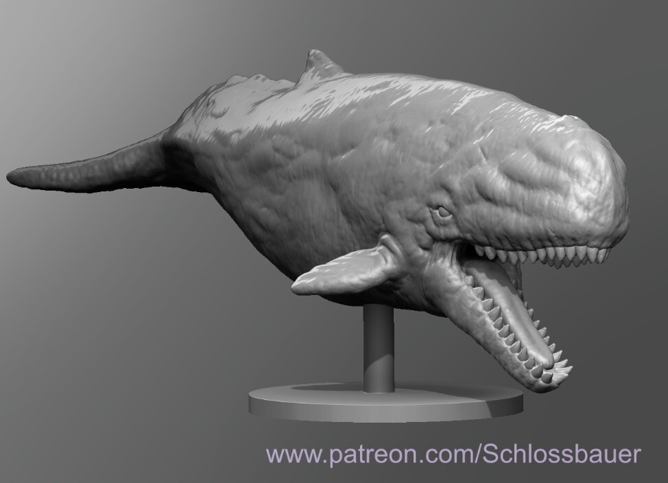 Livyatan Whale Sea Creature Monster Manual 28mm Scale DND D&D Miniature SB