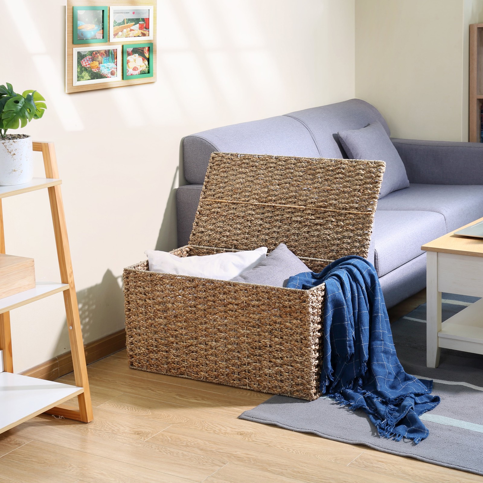 XL Braided Seagrass Storage Trunk