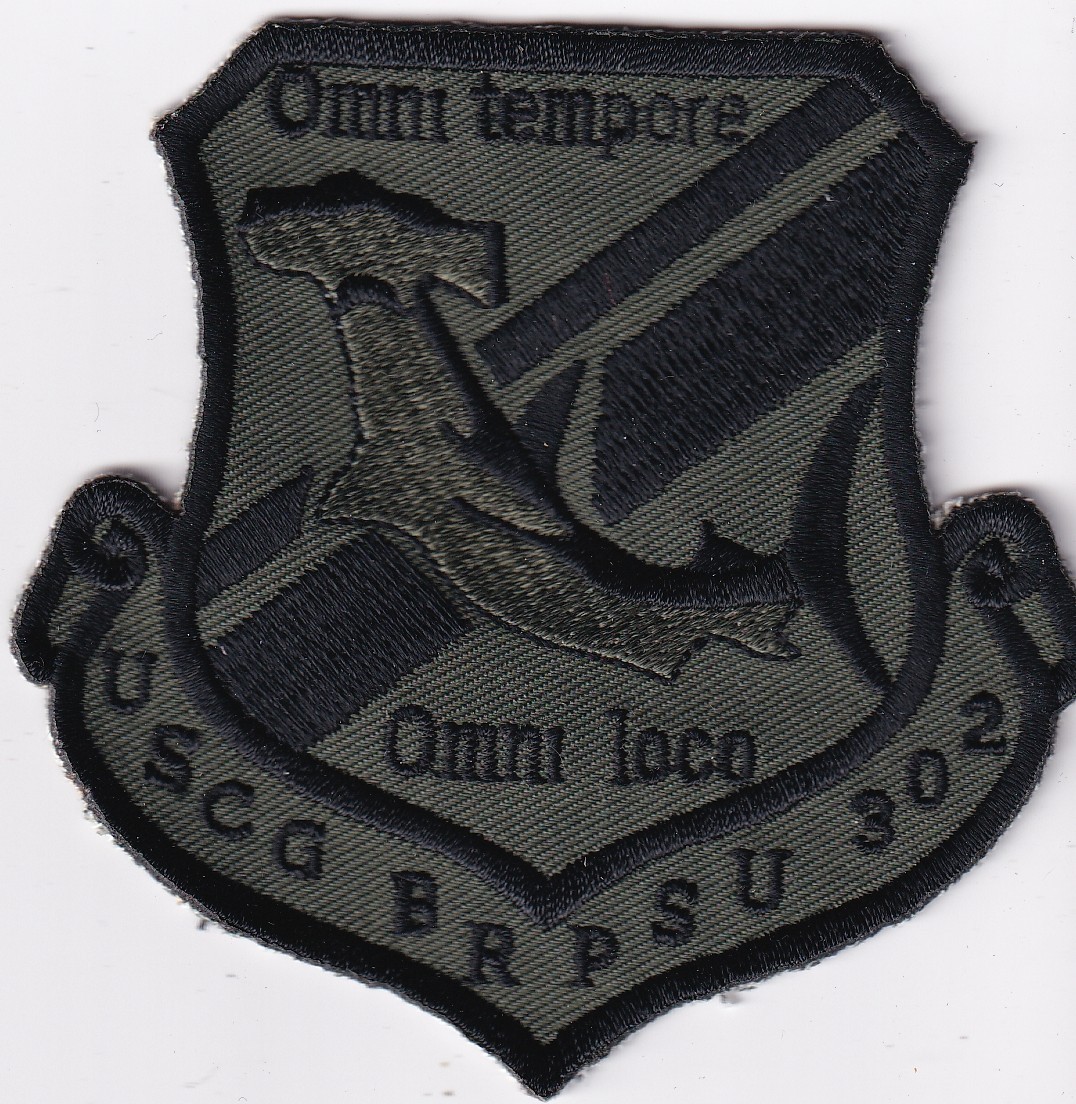 US Coast Guard Port Security Unit PSU 302 Hammerhead Shark Patch USCG real