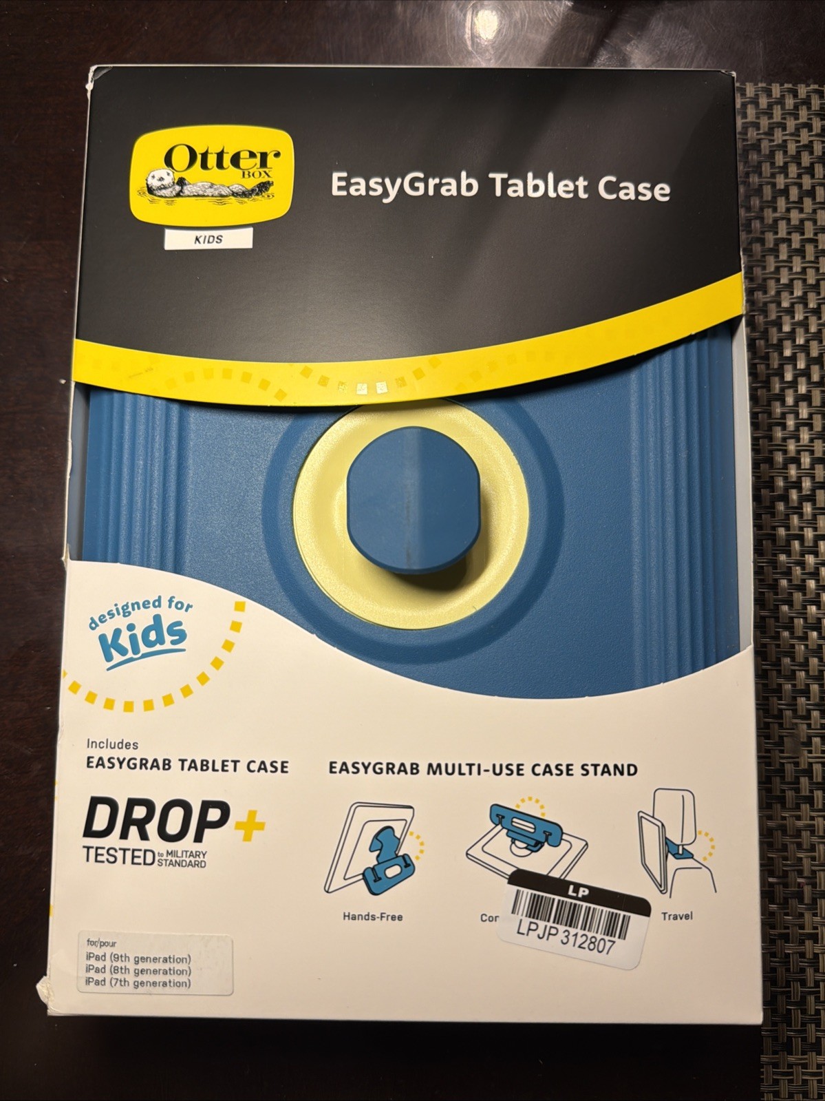 OtterBox kids - EasyGrab Tablet Case - iPad (7th/8th/9th Gen) - Blue/Yellow