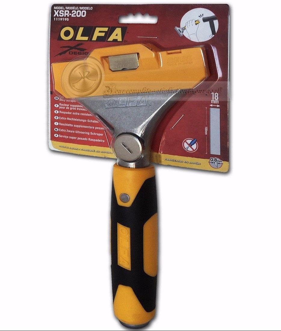 OLFA Floor Scraper, 4 In. W, Carbon Steel XSR-200 (Brand New Sealed)