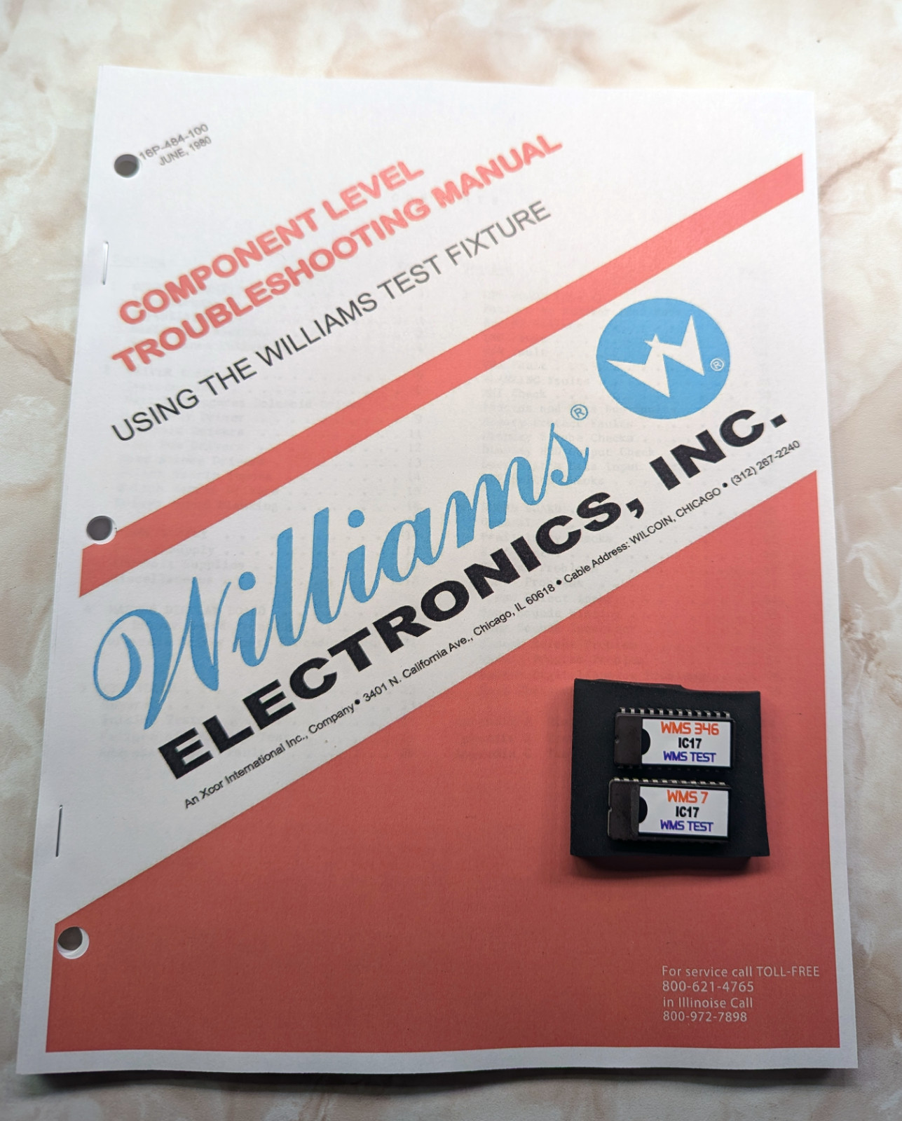 Williams Pinball Machine MPU CPU System 3 4 6 7 TEST FIXTURE Software and Manual