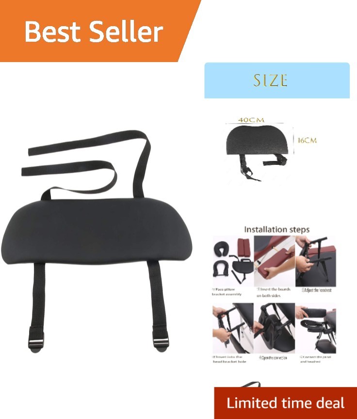 Hanging Armrest for Massage Tables Black Supports Comfort and Safety