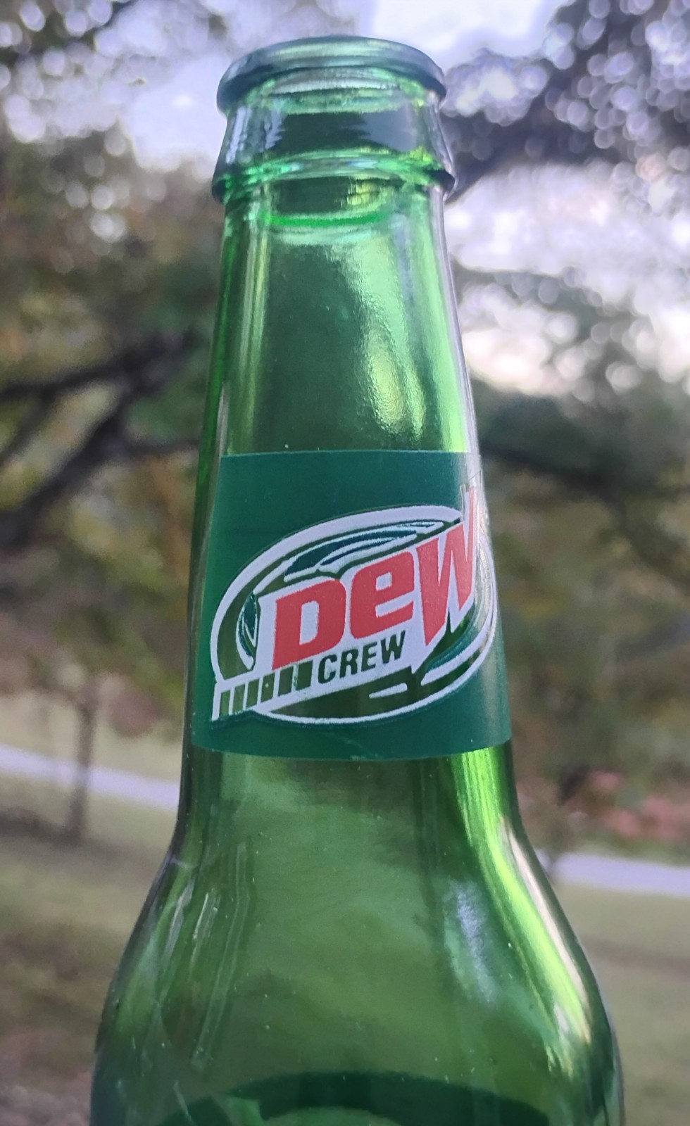 Vintage 12oz MOUNTAIN DEW "DEW CREW" Soda Bottle NASCAR Racing SIGNATURES Mint