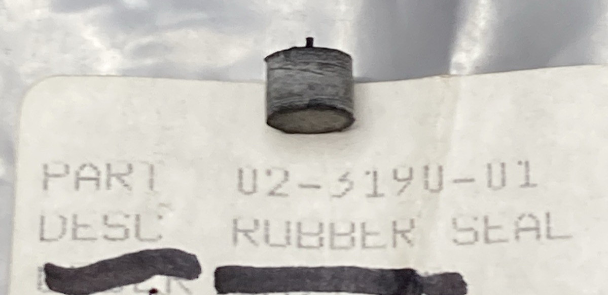 NEW REPLACES SCOTSMAN 02-3190-01 RUBBER SEAL