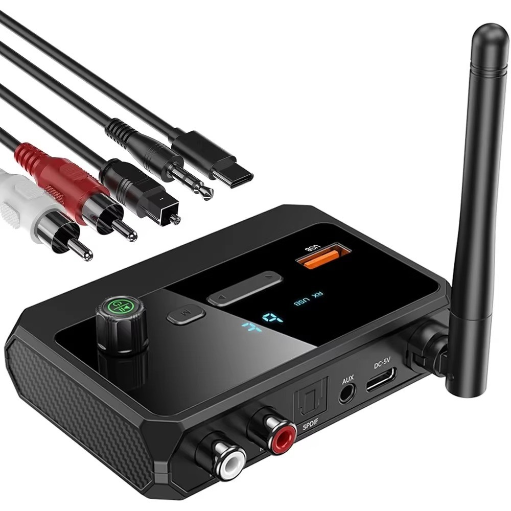 Bluetooth Receiver for Home Stereo Optical Low Latency HD Audio Wireless Adapter