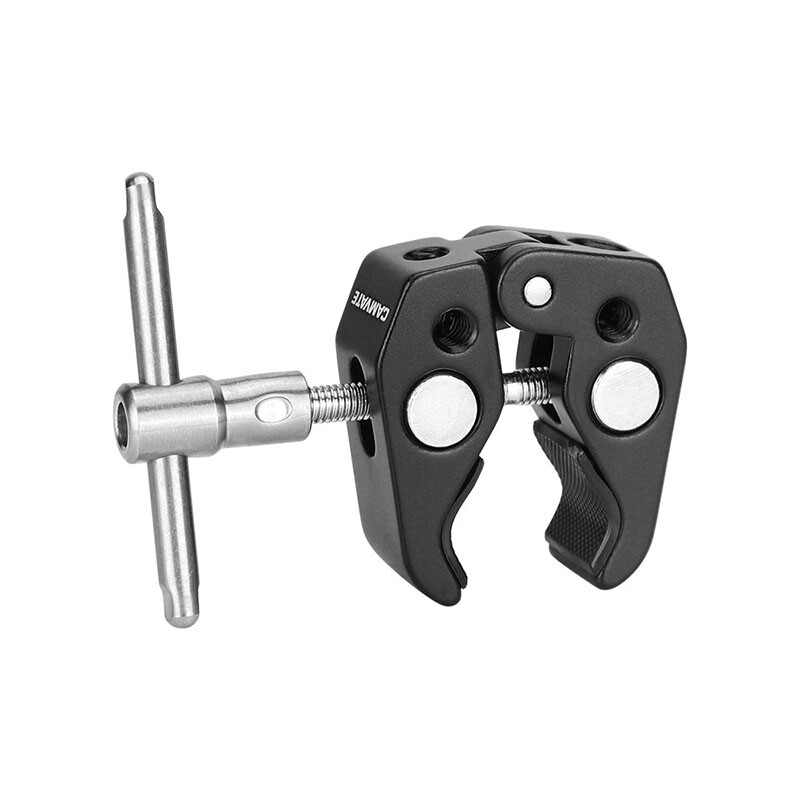 CAMVATE Aluminum Magic Friction Arm Small Super Clamp Crab Clip For DSLR Camera