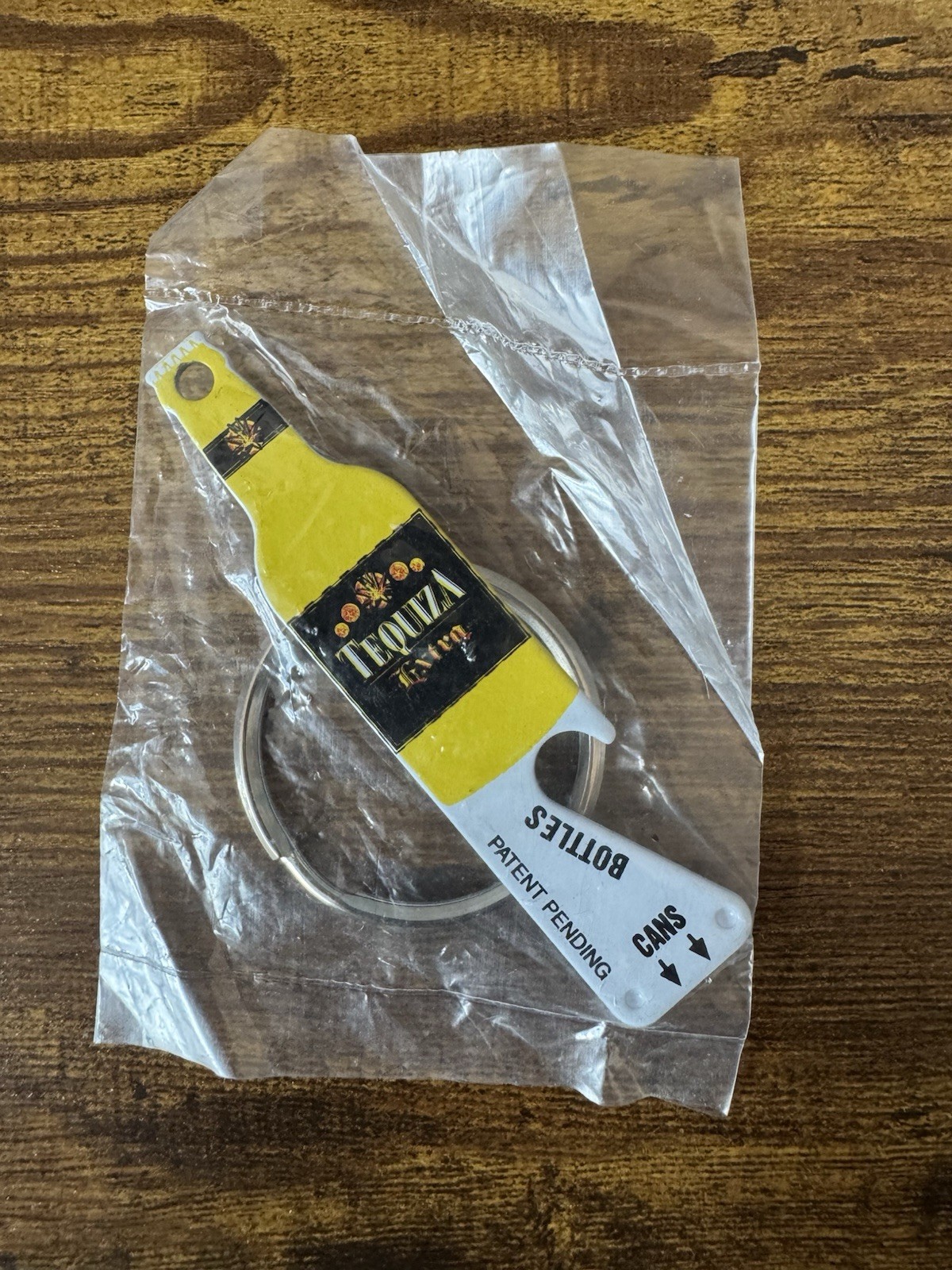 Tequiza Bottle Opener Keychain Vintage Barware Promo Sealed NOS Beer Can