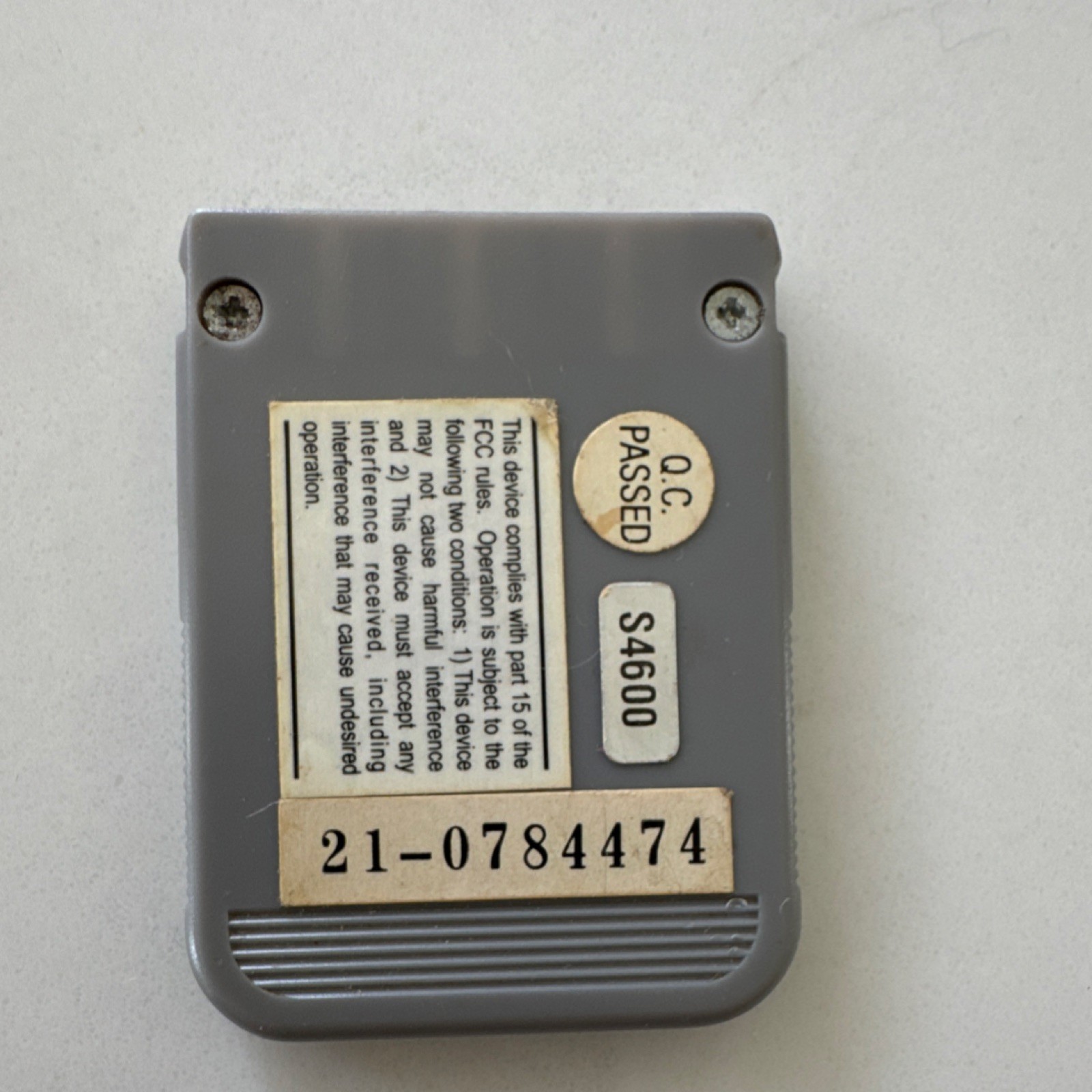 Performance Gray Memory Card S4600 for Sony PlayStation 1 Console