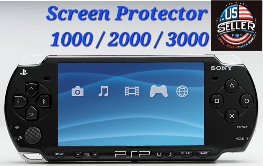 Sony PSP Screen Protector - PET Materials, Fits Models 1000/2000/3000 X3 AB
