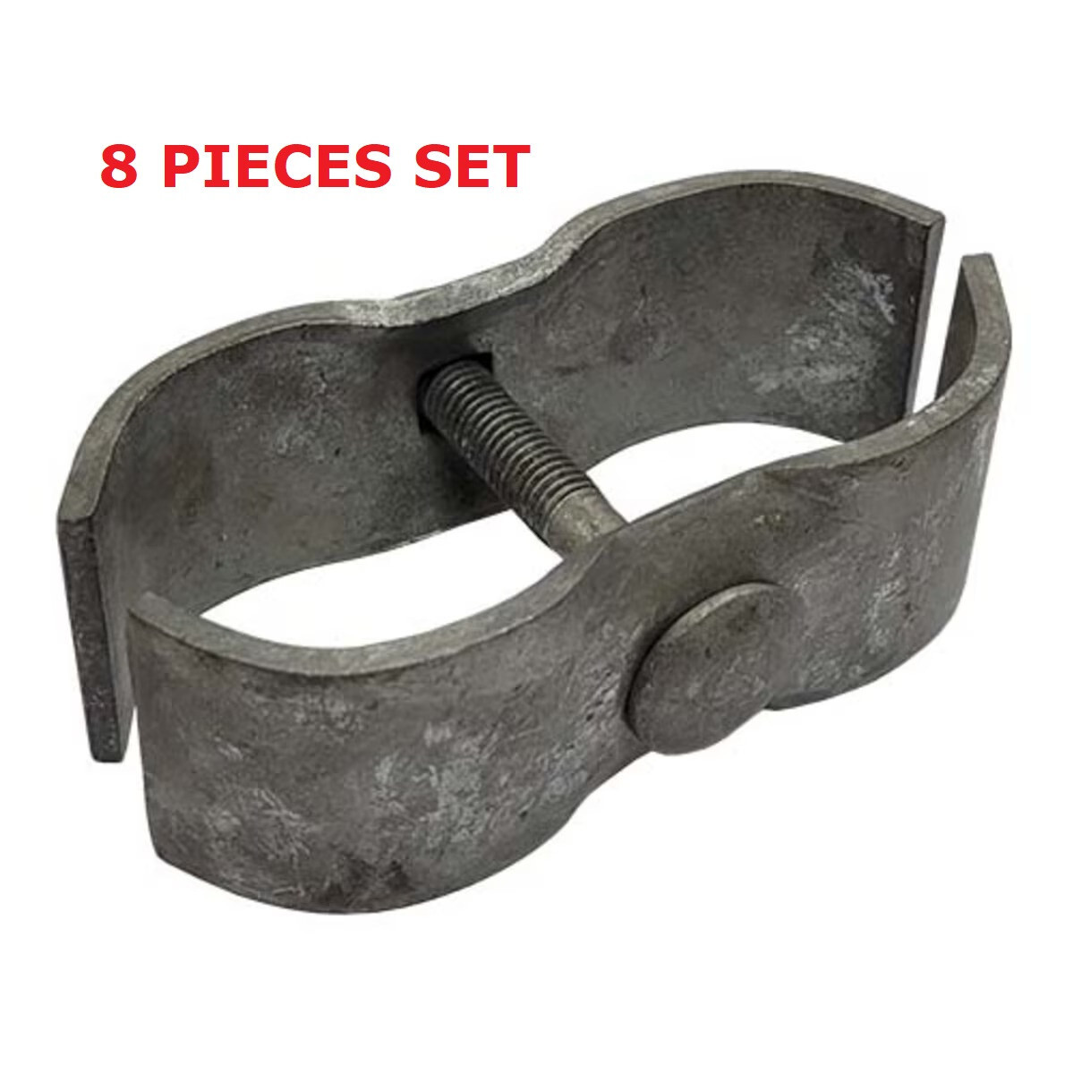1-7/8" Panel Clamp Kennel Clamp w/ Bolt & Nut Chain Link Fence 8 pieces Set
