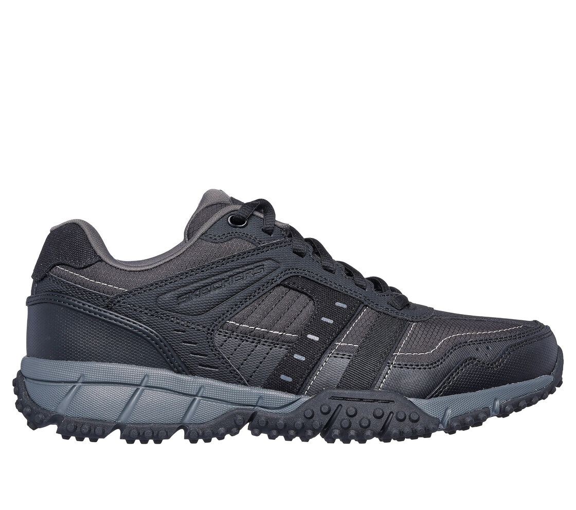 Skechers Men Shoes Black Sport Trail Walk Comfort Memory Foam Casual Hike 237735