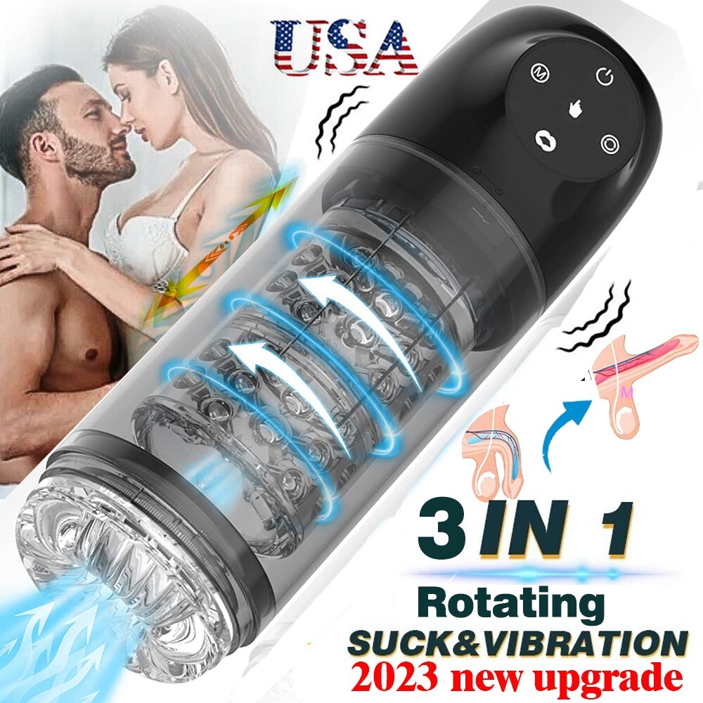 Sex Machine Blowjob Automatic Rotation Male Masturbaters Cup Stroker Men Toys US