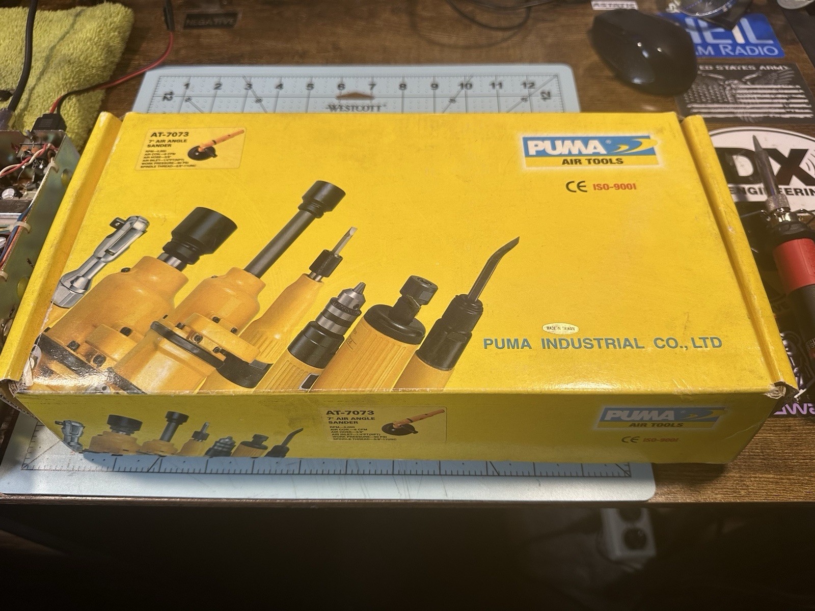 PUMA AT-7073 7” AIR ANGLE SANDER