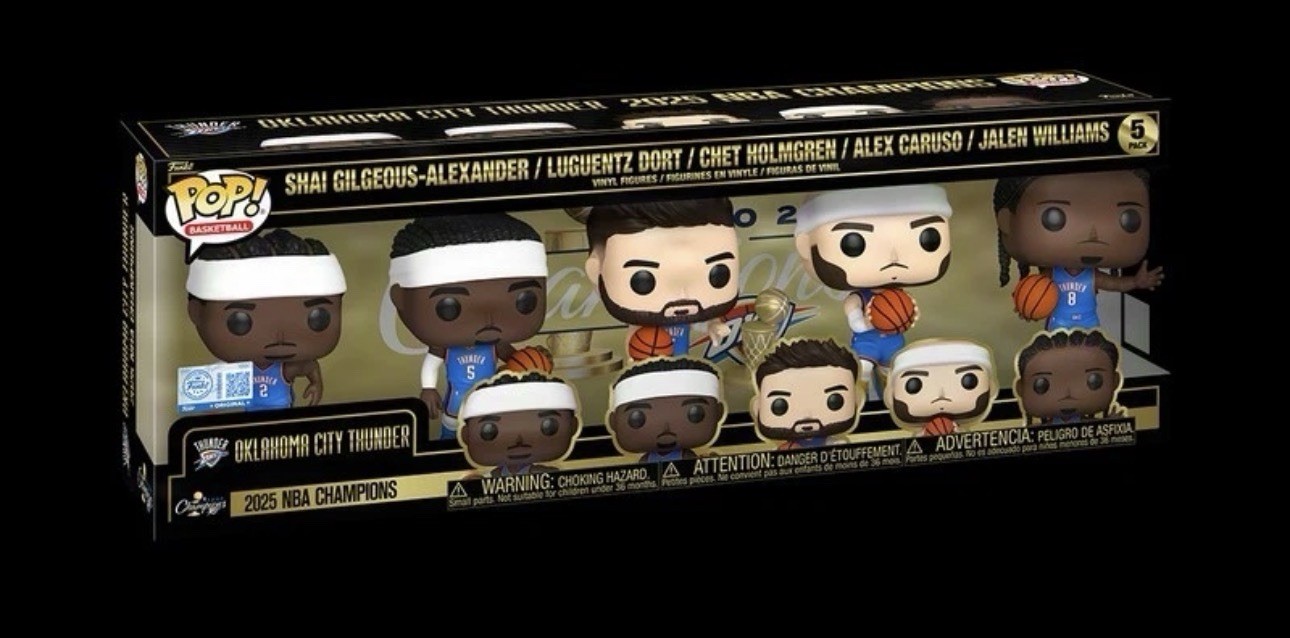 2025 NBA Champions Oklahoma City Thunder Funko Pop! Fanatics Exclusive IN HAND!