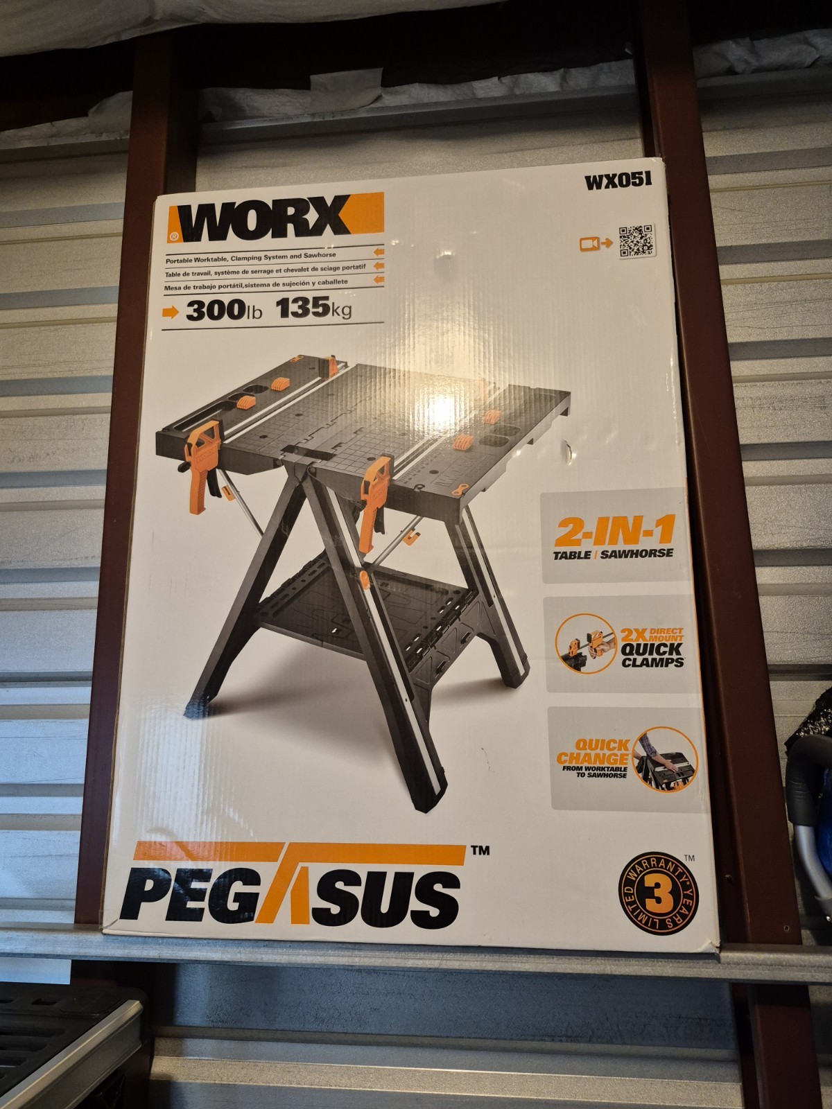 Worx Pegasus 2-in-1 Folding Work Table & Sawhorse FREE SHIPPING w/ local pickup*