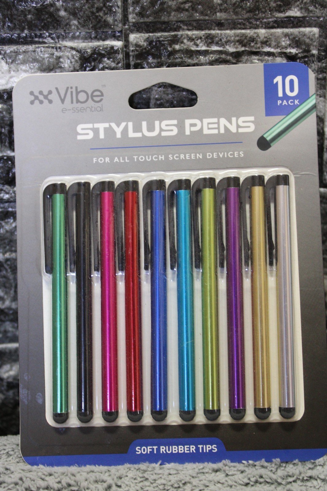 Vibe Stylus Pens 10 Pack Rubber Tips
