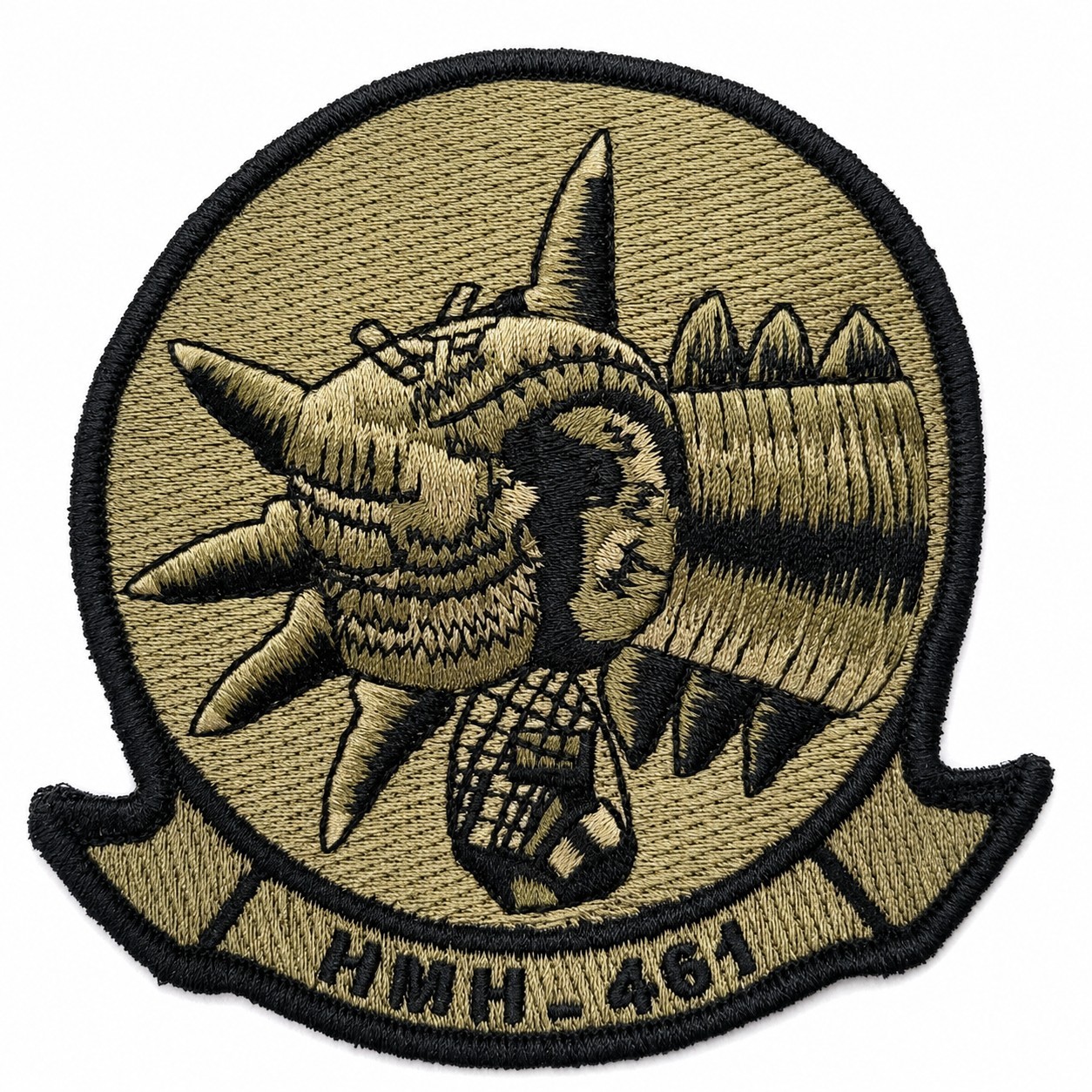 USMC Marine Corps Heavy Helicopter Squadron HMH-461 Green Patch Military New