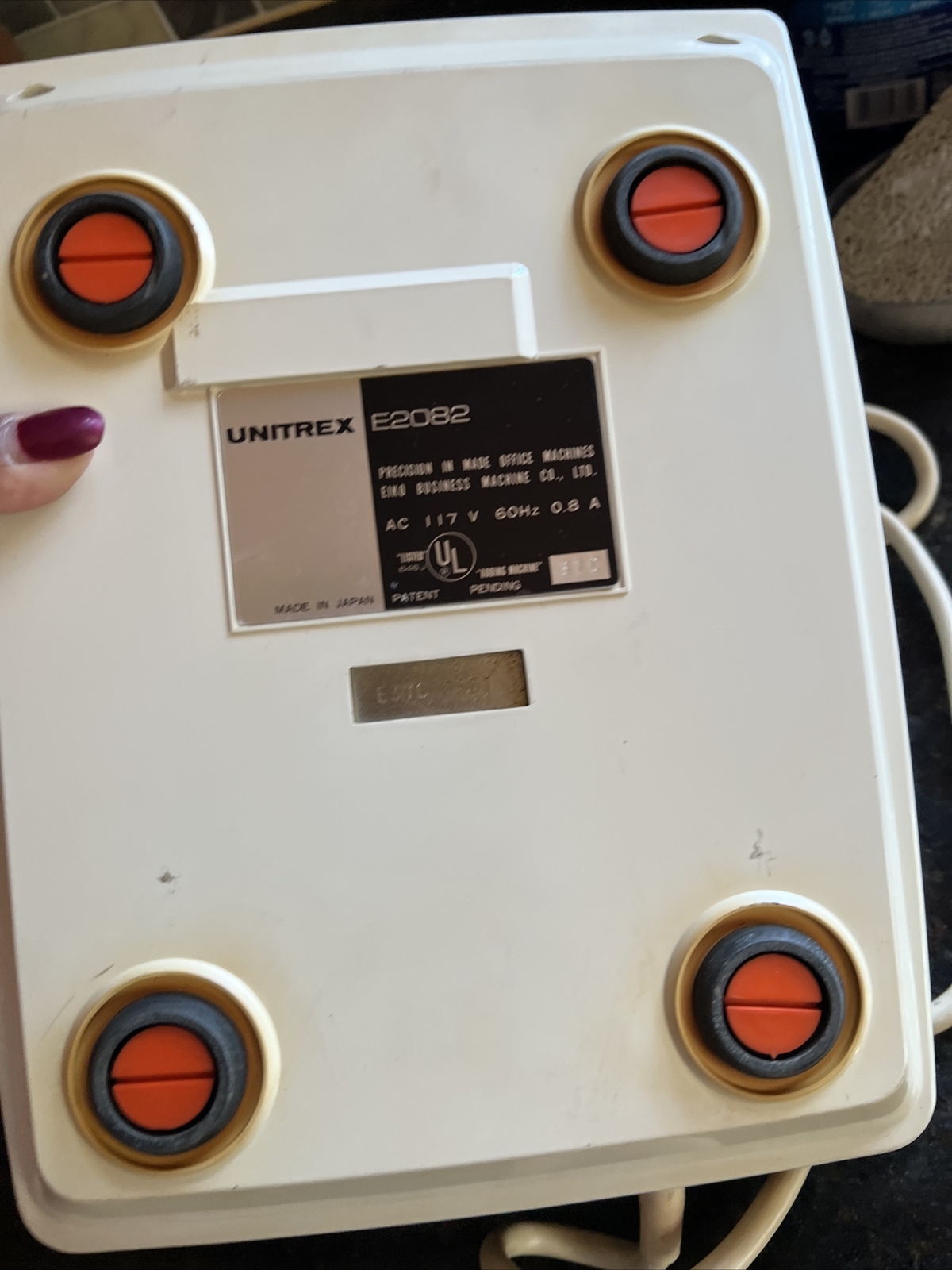 1970s Unitrex Electric E2082 ● 10 Key Adding Machine Eiko Business