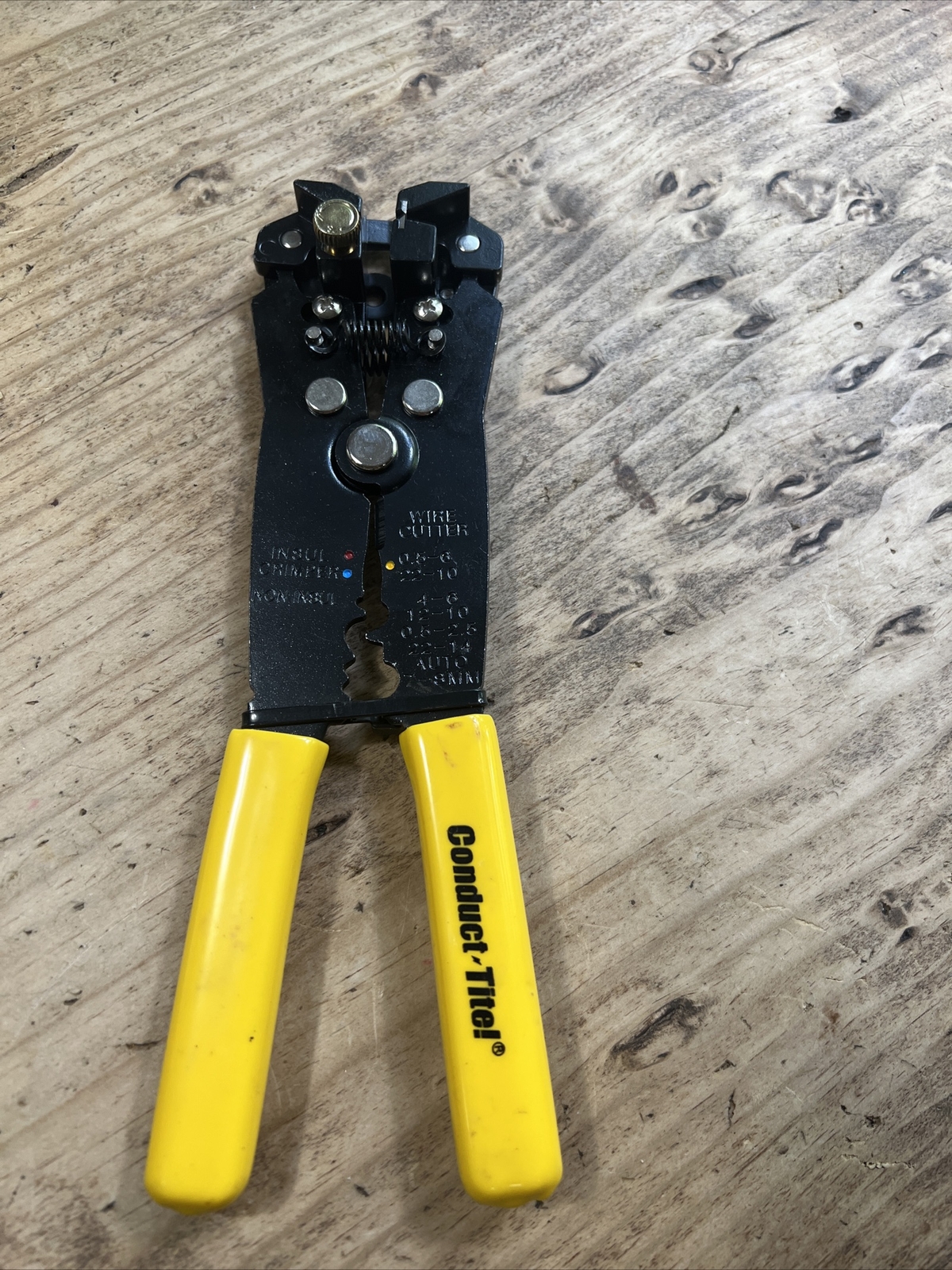 CONDUCT-TITE WIRING CRIMPER & STRIPPER TOOL EUC Free Shipping