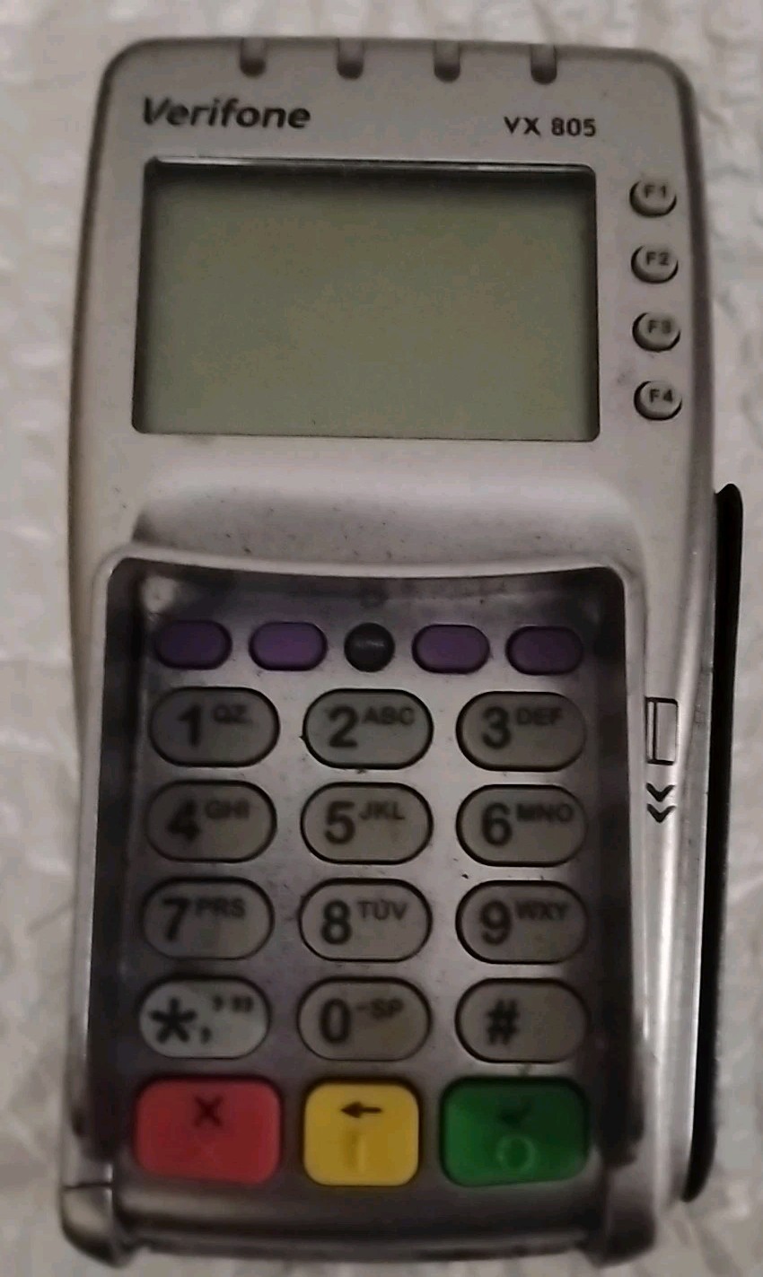 Verifone VX 805 CTLS Pos Point Of Sale Card Reader Keypad Retail Credit Card Buy