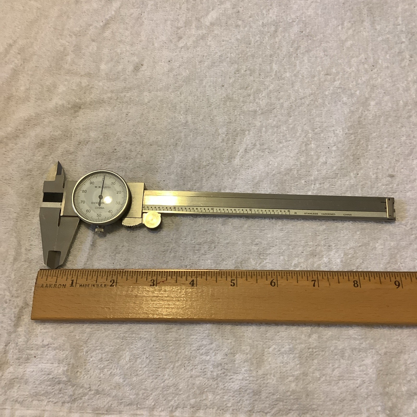 Aerospace Stainless Hardened 6" Caliper With Case .001 #M4