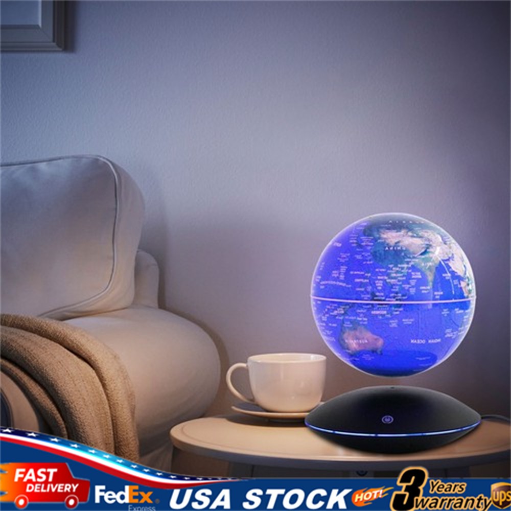 LED Globe Magnetic Levitation Floating Globe Light World Map Rotating Night Lamp
