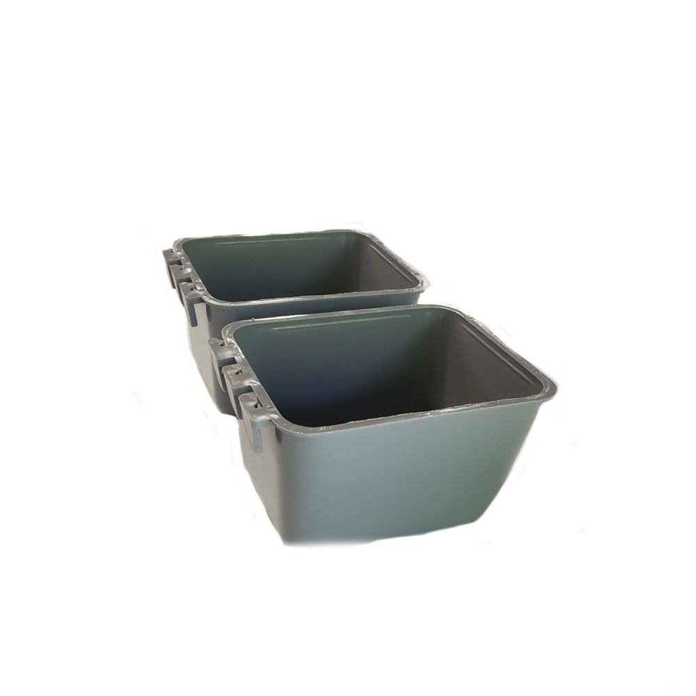 Two (2) Hanging Feed and Water Cage Cups Holds 16 oz/ 2 Cups