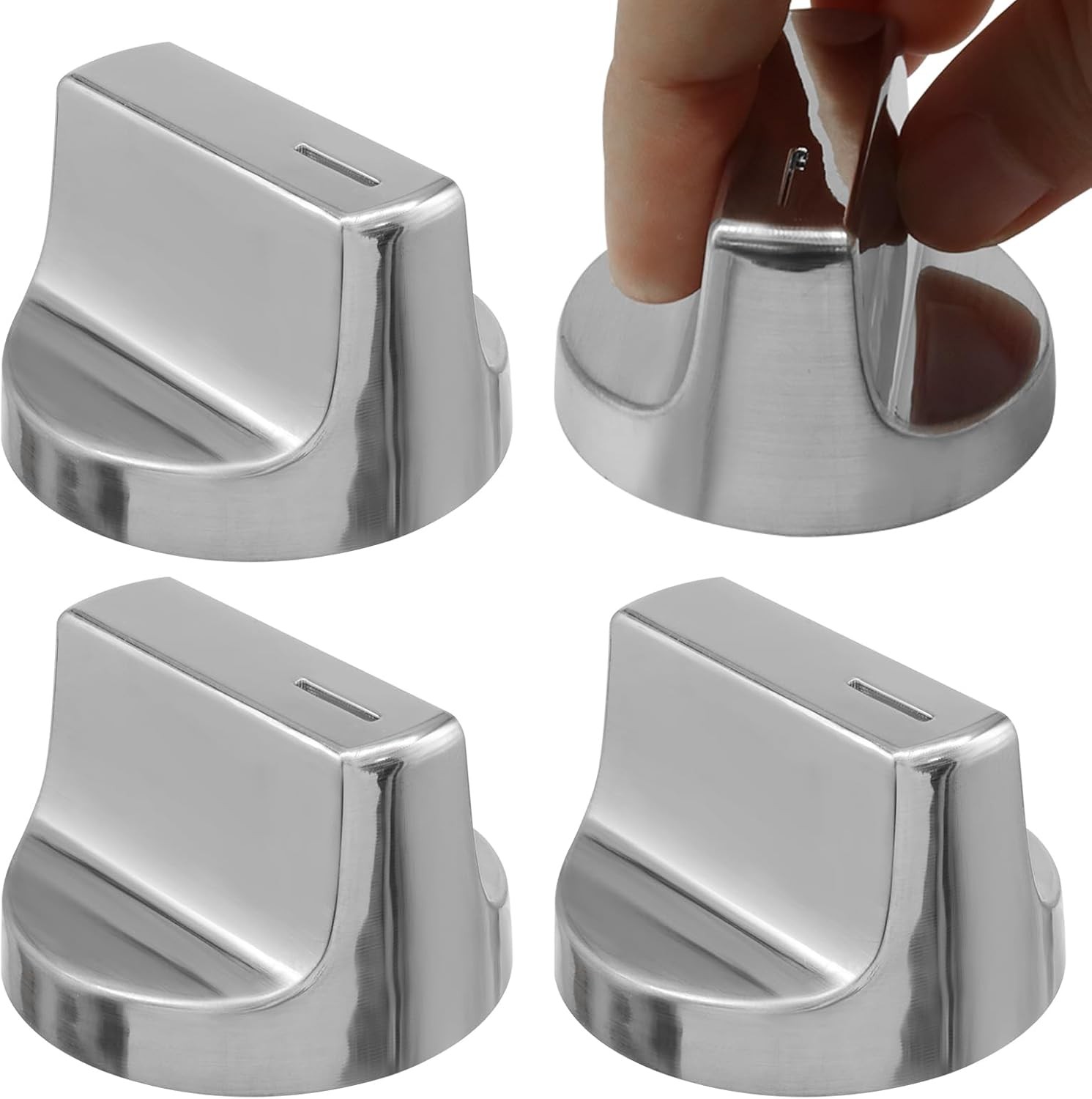 W11517331 for Whirlpool Electric Range Knobs (4pcs) Replace W10850027 W11117415