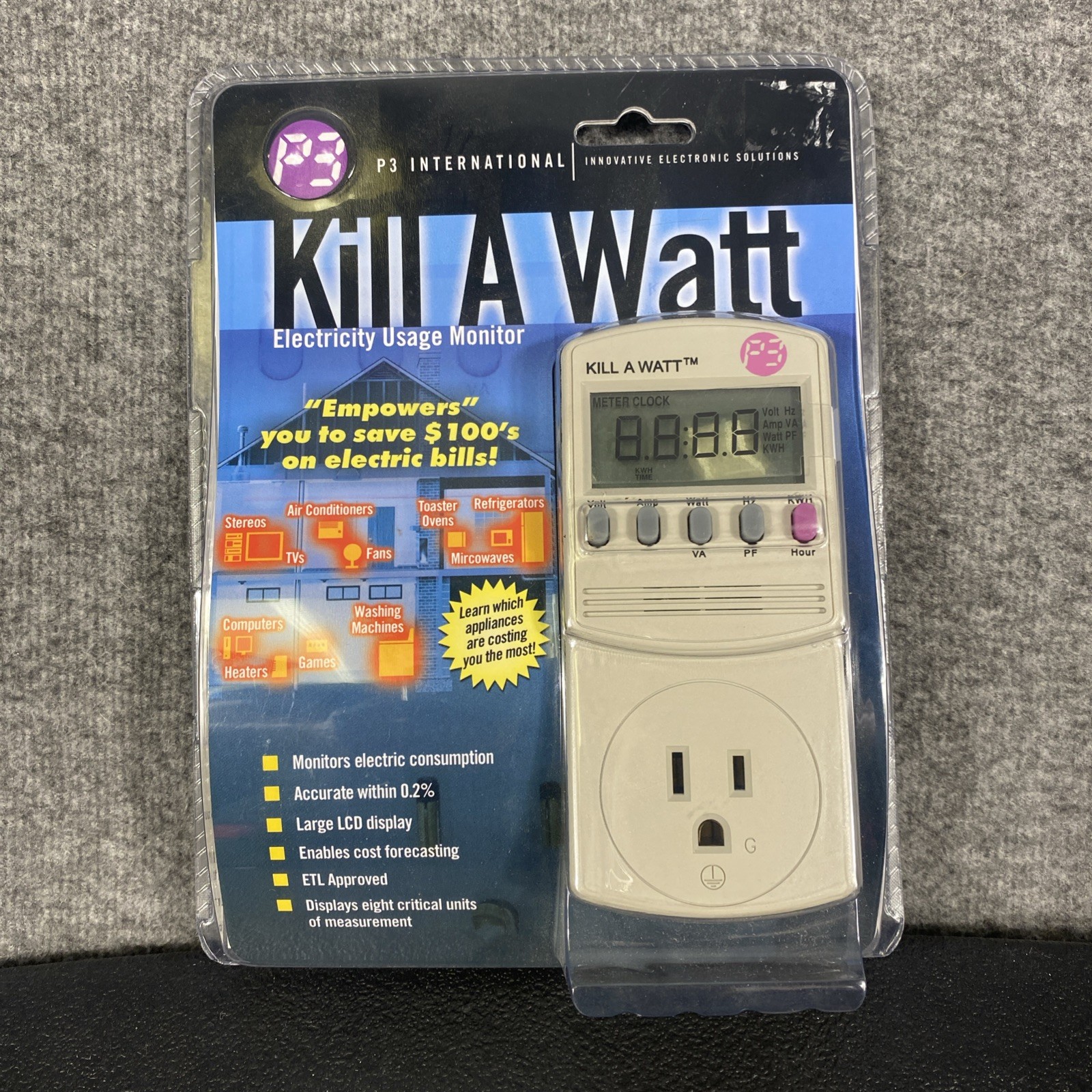 P3 International Kill-A-Watt Electricity Usage Monitor Model P4400