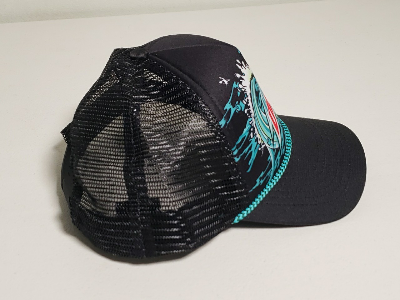 Mountain Dew Baja Blast Big Waves Trucker Hat Black/Multi-Color
