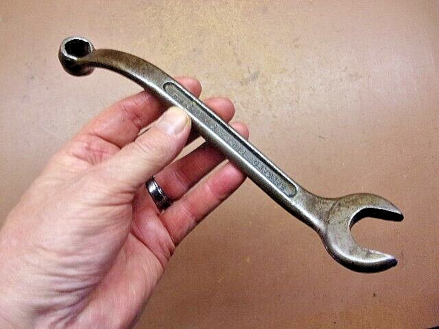 Vintage Barcalo-Buffalo 1" x 5/8" Offset Combination Wrench USA Made & CLEAN!