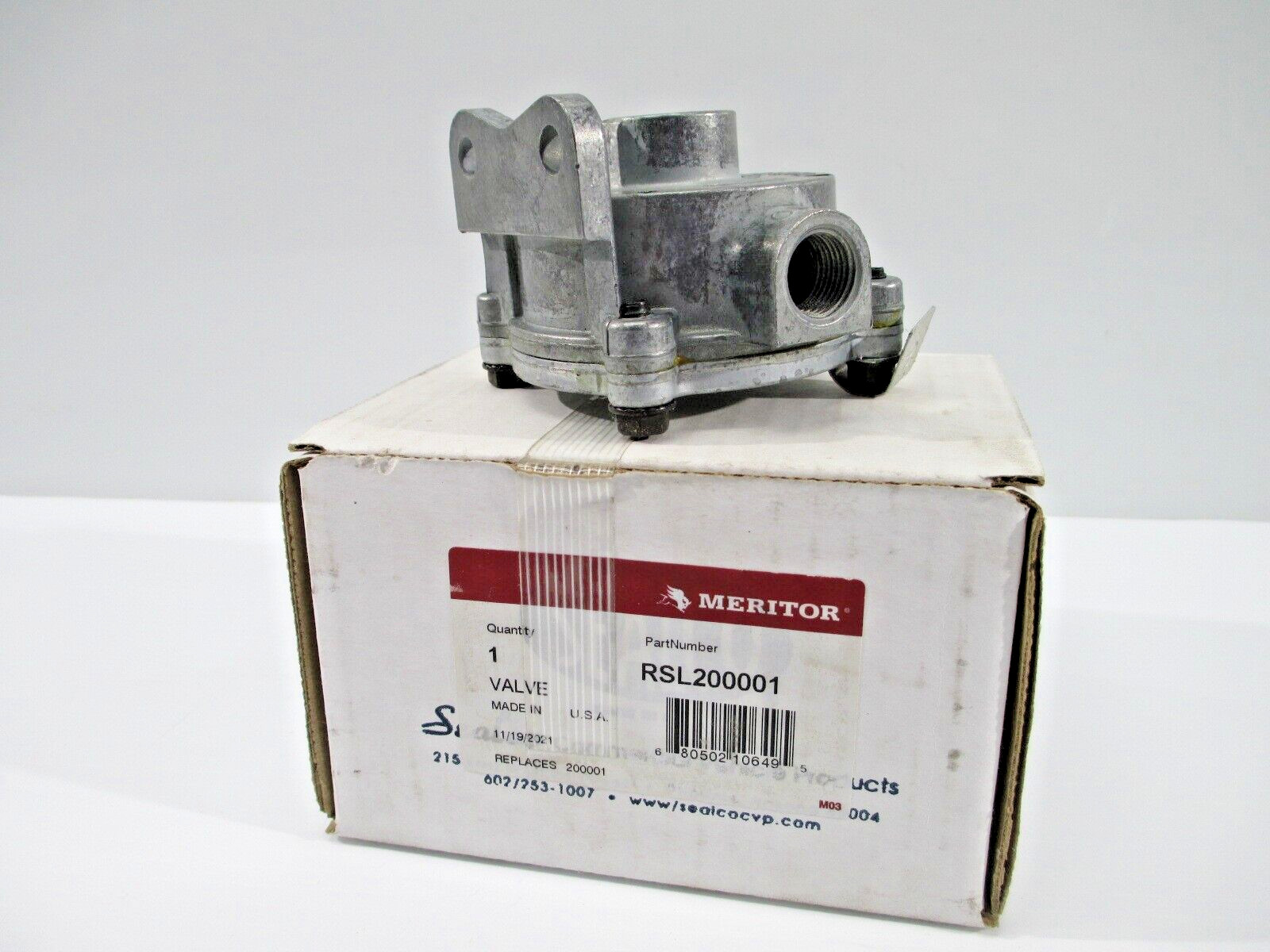 MERITOR AIR BRAKE QUICK RELEASE VALVE 3/8" NPT OULET INLET RSL200001