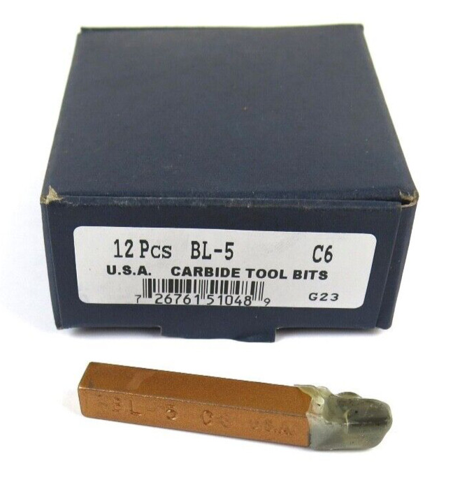 12pcs ACT BL-5 LH C6 Carbide Brazed Lathe Tool Bits 5/16" x 5/16" Shank
