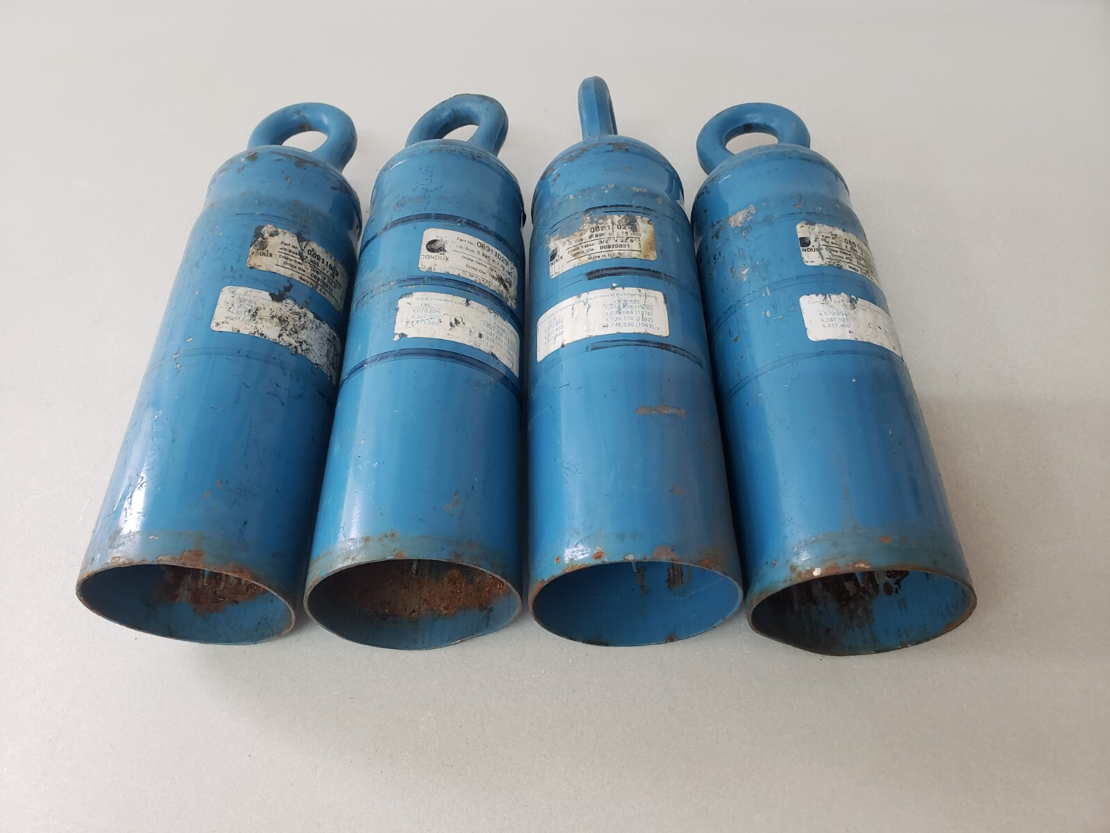 LOT of 4 - Condux 08911029 Crimp On Cable Pulling Eye 2.995"  76mm ID