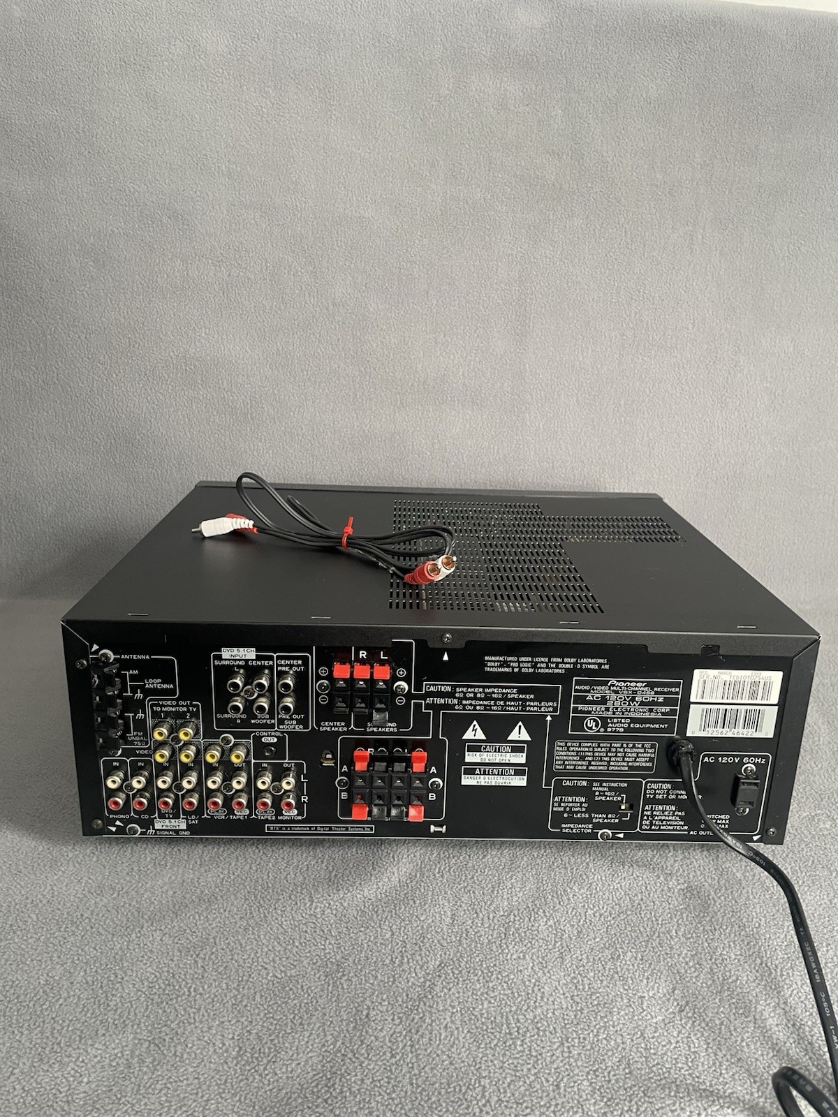 Pioneer Audio/Video 5.1 surround Receiver VSX-D458 280 Watt Powerhouse