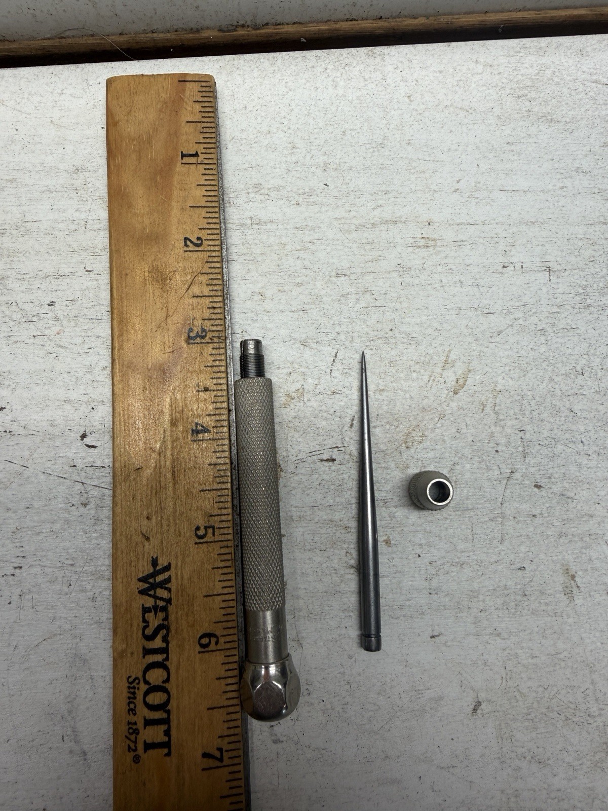 Starrett 70B Pocket Scriber 2-7/8" Point Length, 3/8" Handle Diameter, Steel