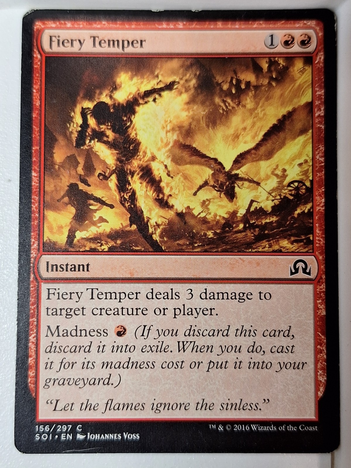 Fiery Temper - Shadows over Innistrad - Magic the Gathering MTG Nice!