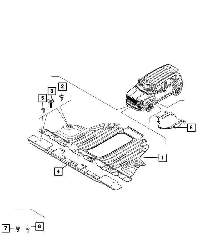 Genuine Mopar Rivet 68201489AA