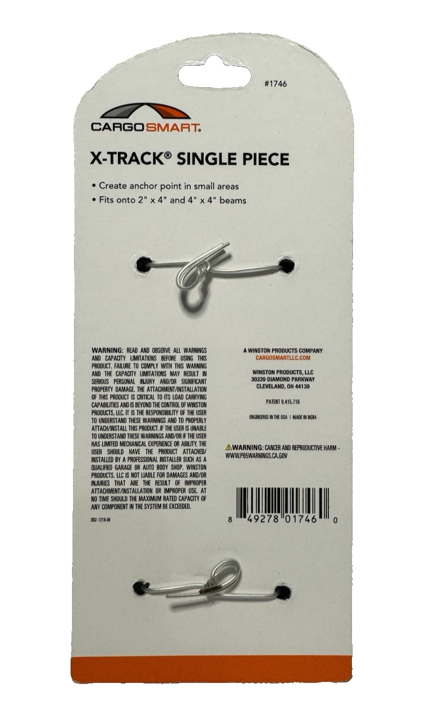 CargoSmart X-Track Single Piece #1746 (4 PACK)