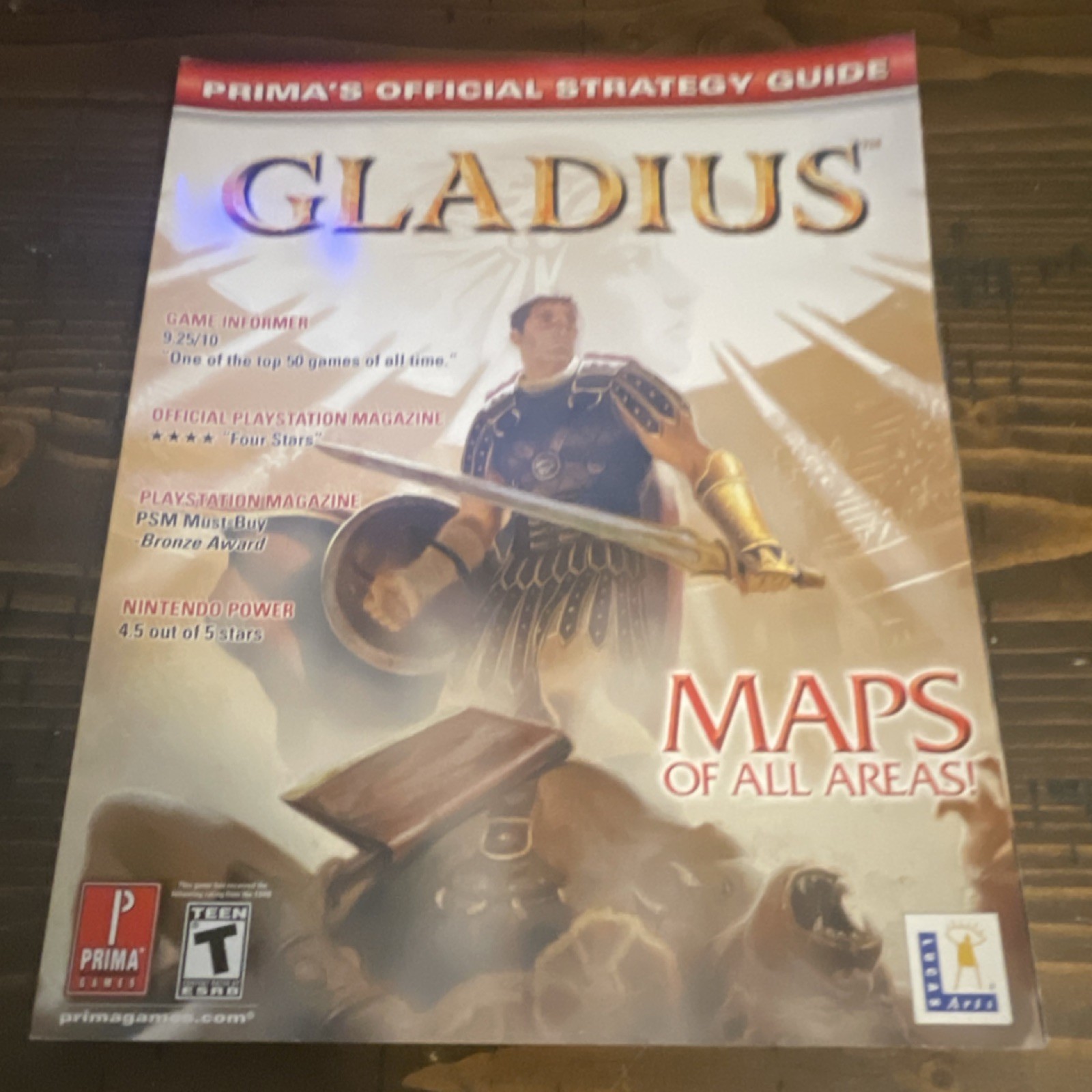 Prima Games Gladius Official Strategy Guide Maps of All Areas LucasArts 2003