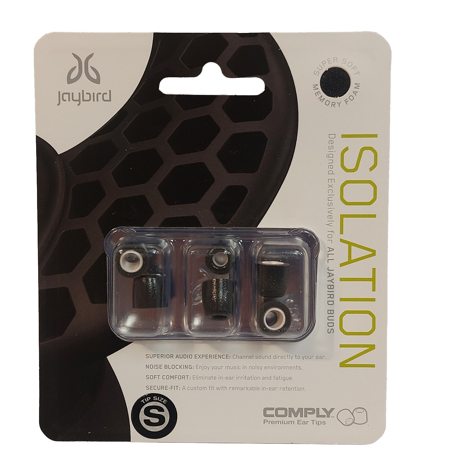 Lot 24 Jaybird Earbud Isolation Foam Tips Size Small Replacement Ear Tips 3 Sets