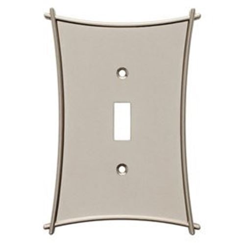 Bellaire Single Switch Plate - Vintage Nickel