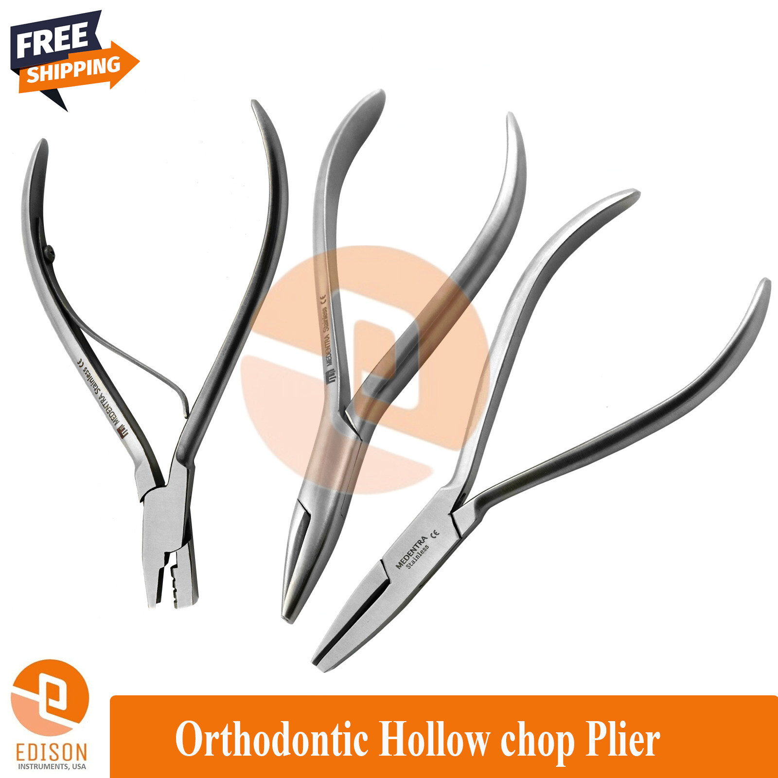 Orthodontic Wire Bending Hollow Chop Plier Dela Rosa Contouring Archwire Pliers
