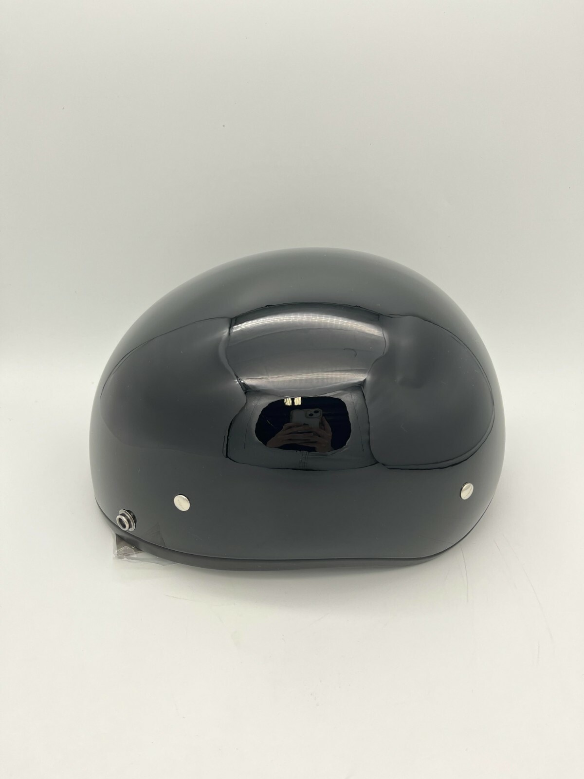 Daytona Skull Cap Half Shell Helmet Visor Kids Gloss Black Medium Open Box