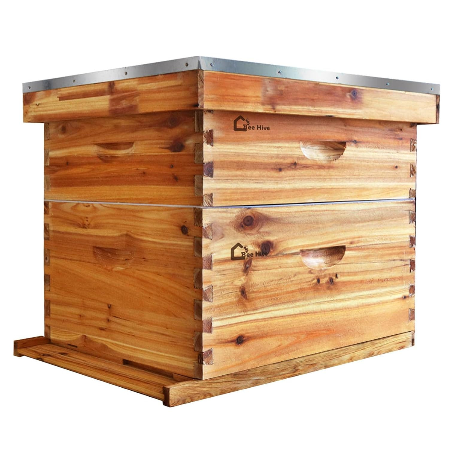 10 Frame Deep Brood Box Langstroth Beehive Box Dipped in 100% Beeswax Bee Hive D